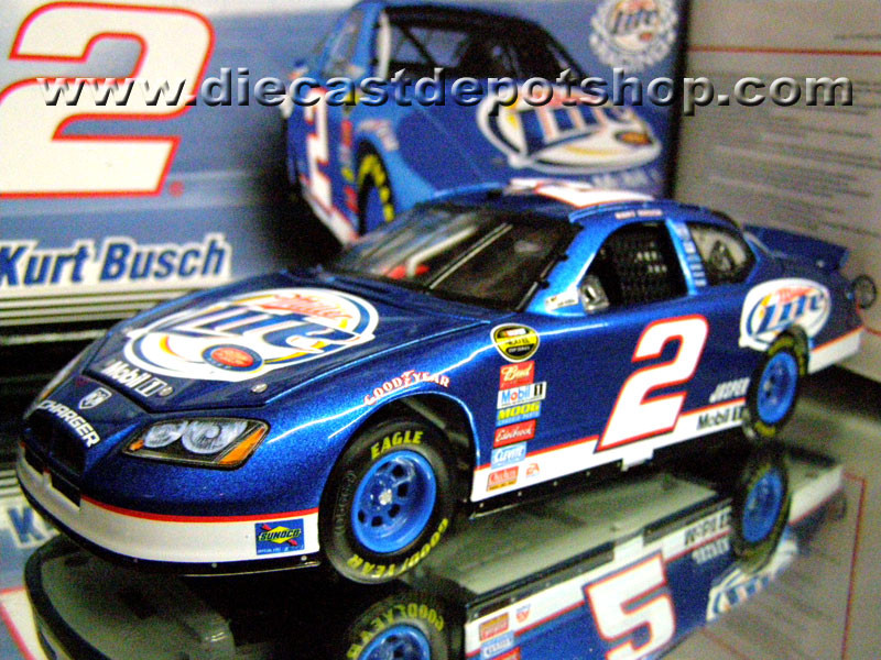 限定1of95 NASCAR1/24 LIONEL ♯2Miller lite KURT BUSCH 2007 MILLER LIGHT 1/24 MOTORSPORTS AUTHENTICS