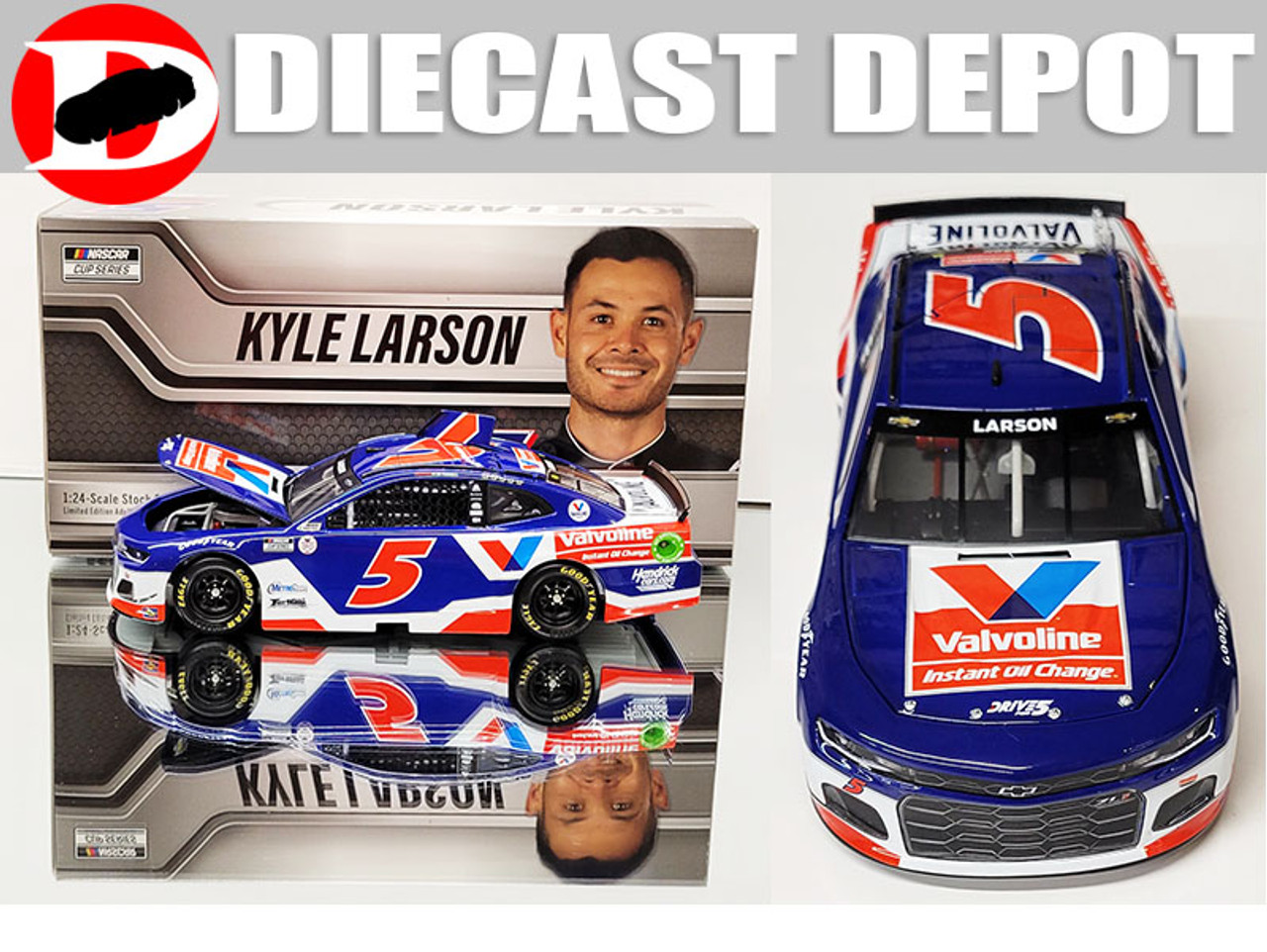 KYLE LARSON 2021 VALVOLINE INSTANT OIL CHANGE #5 CAMARO 1/24