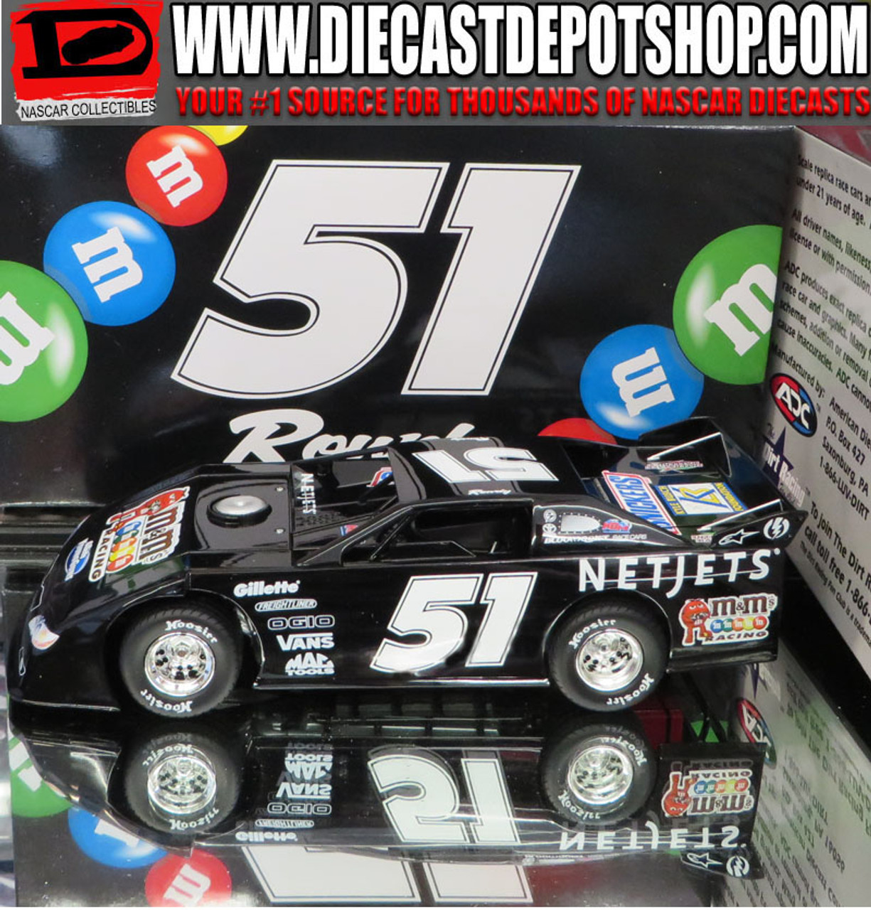 NASCAR 1/24 M&M's 2009  Kyle Busch 直筆サイン KYLE BUSCH 2009 M&M'S GUN METAL 1/24 ACTION