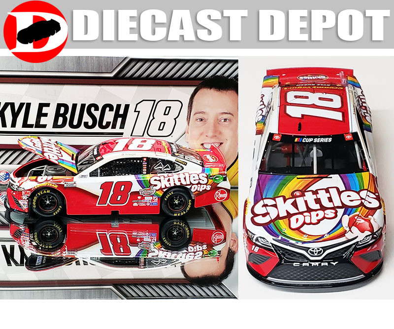 Kyle Busch #18 2014 スキトル 1/24 Lionel Nascar #18 Kyle Busch Skittles 2014 Toyota Camry 1:24