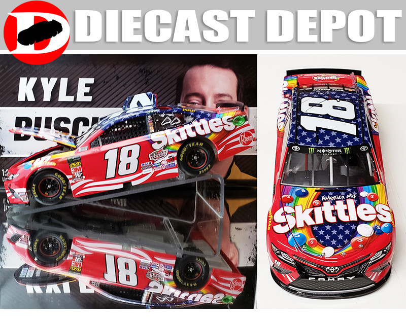 Action Racing Collectables カイル・ブッシュ KYLE BUSCH 2019 PATRIOTIC RED WHITE & BLUE SKITTLES 1/24 ACTION