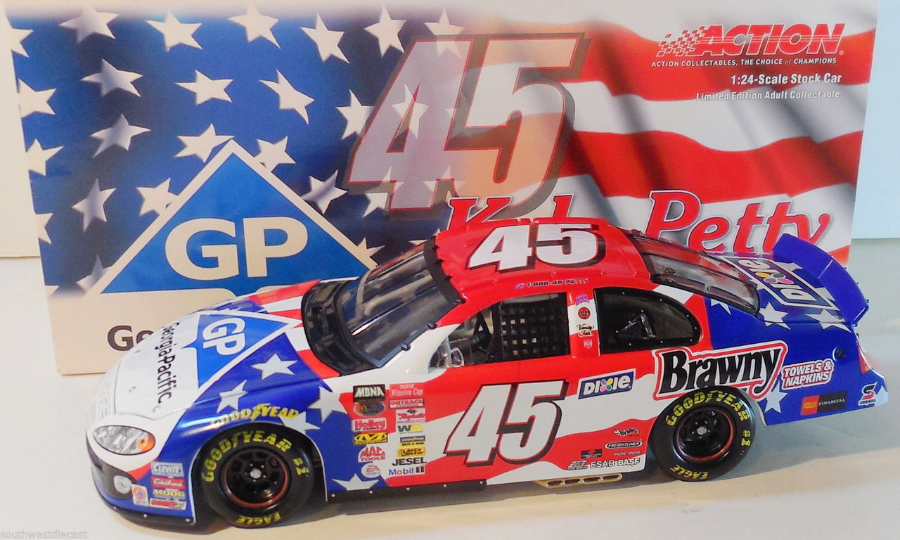 NASCAR Team Caliber 1/24 - Kyle Petty #45 Dodge Georgia-Pacific Garfield 2003 - Limitée