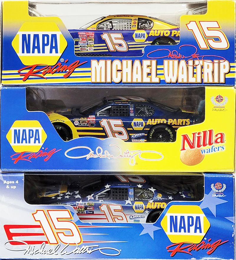 MICHAEL WALTRIP 3-CAR DEAL 1/24 ACTION DIECASTS