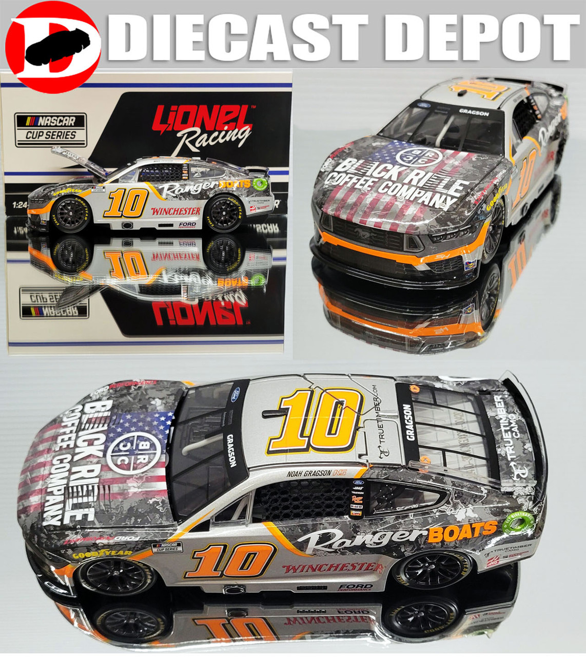 NOAH GRAGSON 2024 BLACK RIFLE COFFEE/ RANGER BOATS 1/24 ARC DIECAST