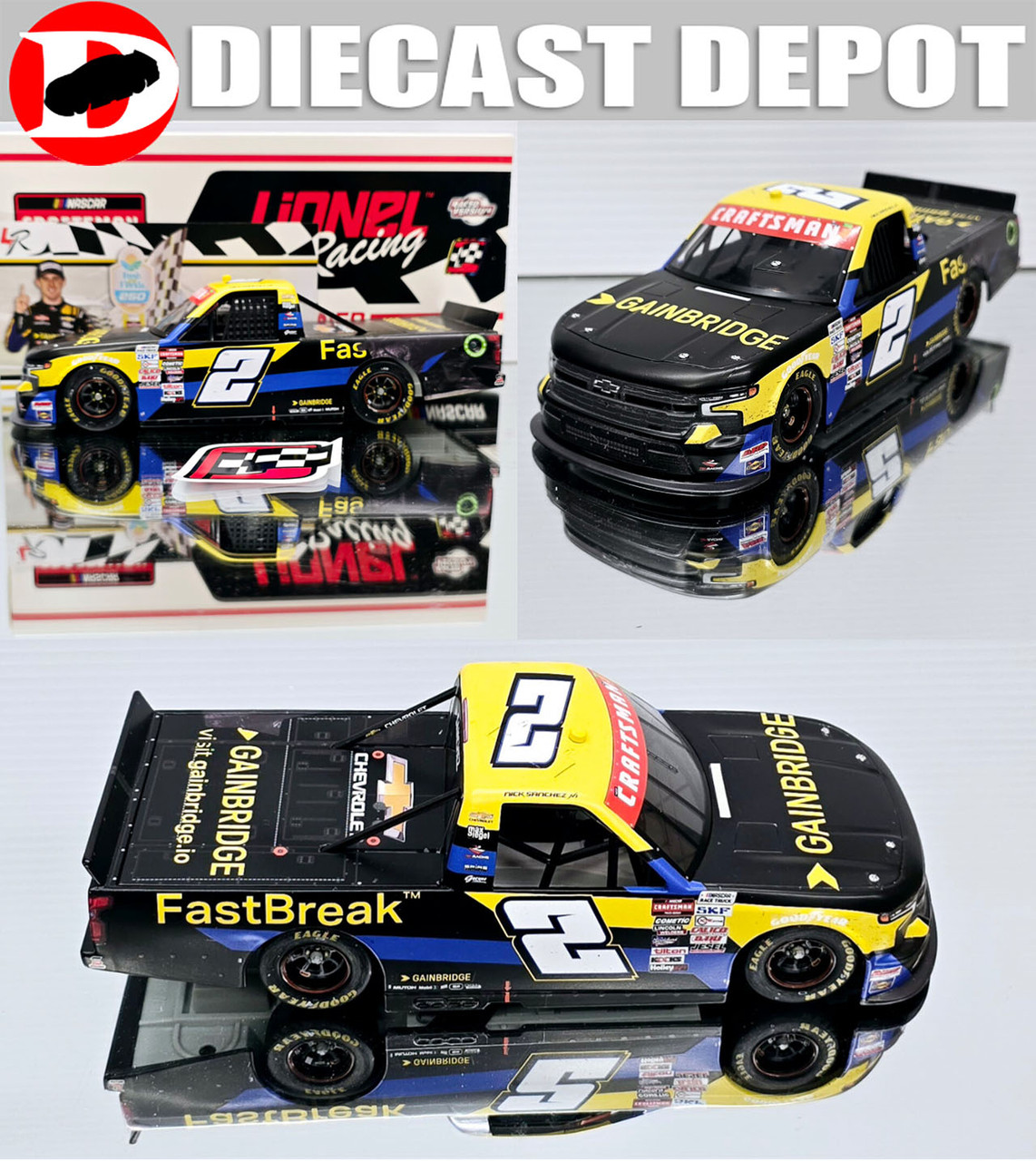 nicknicknick★iiyamaXUB2493HS-B4 24インチ NICK SANCHEZ 2024 DAYTONA FIRST WIN GAINBRIDGE RACED VERSION TRUCK