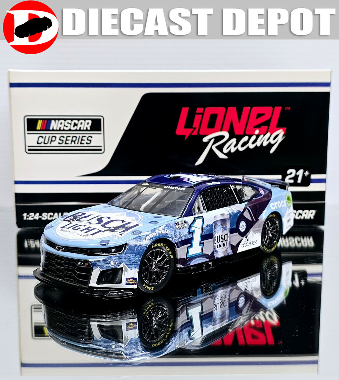 ROSS CHASTAIN 2024 BUSCH LIGHT CROCS 1/24 ARC DIECAST