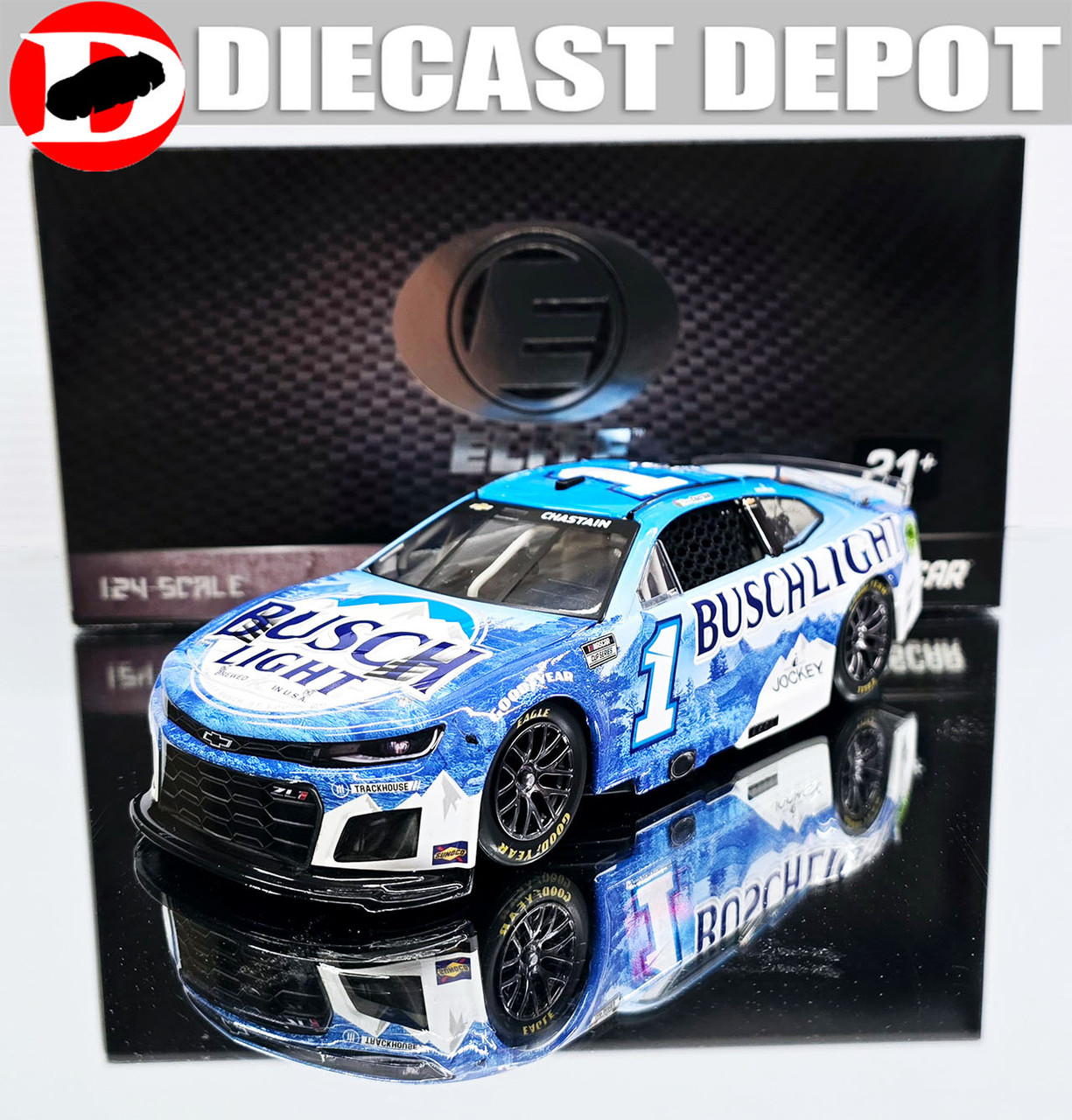 ダイキャストプロモーション グリーンライト プロスター ROSS CHASTAIN 2025 BUSCH LIGHT 1/24 ELITE DIECAST