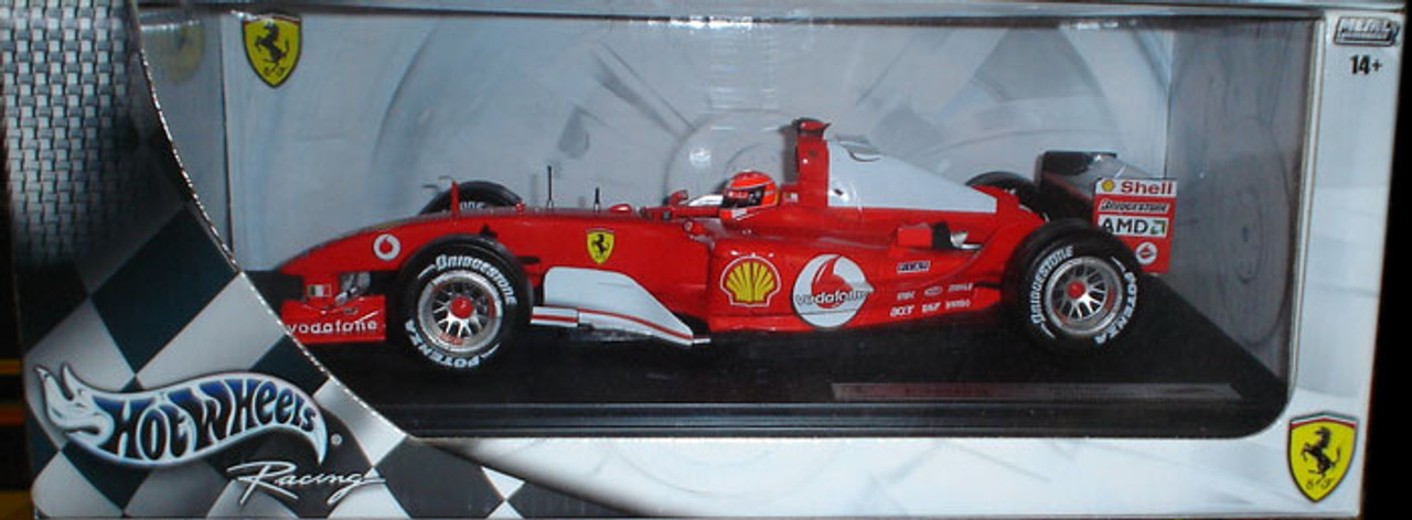 Hot Wheels F2004 1:18 ミニカー 1/18 Hot Wheels Ferrari F2004 #1 Red w/ Box Michael