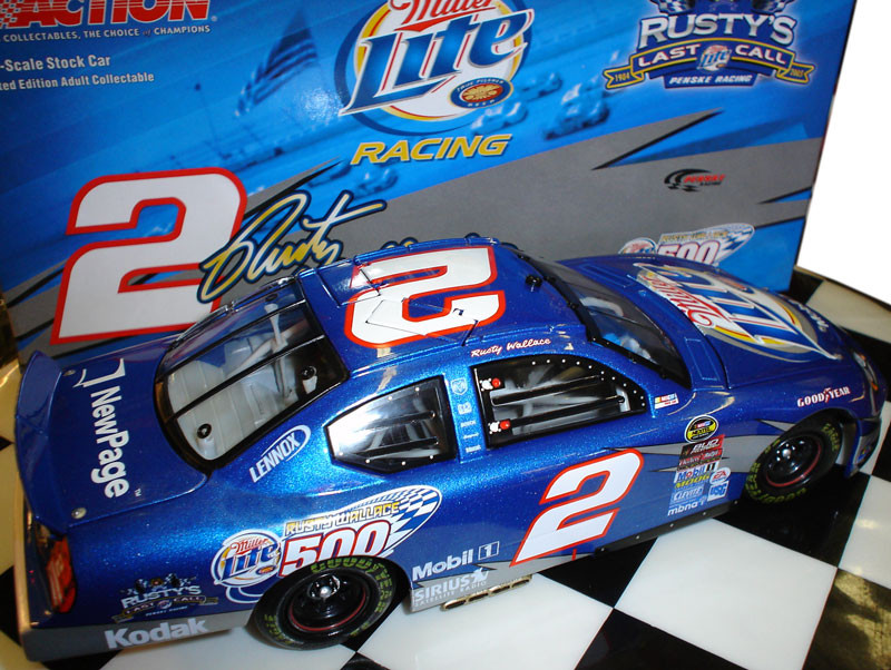 RUSTY WALLACE 2005 'RUSTY WALLACE 500' MILLER LIGHT 1/24 ACTION