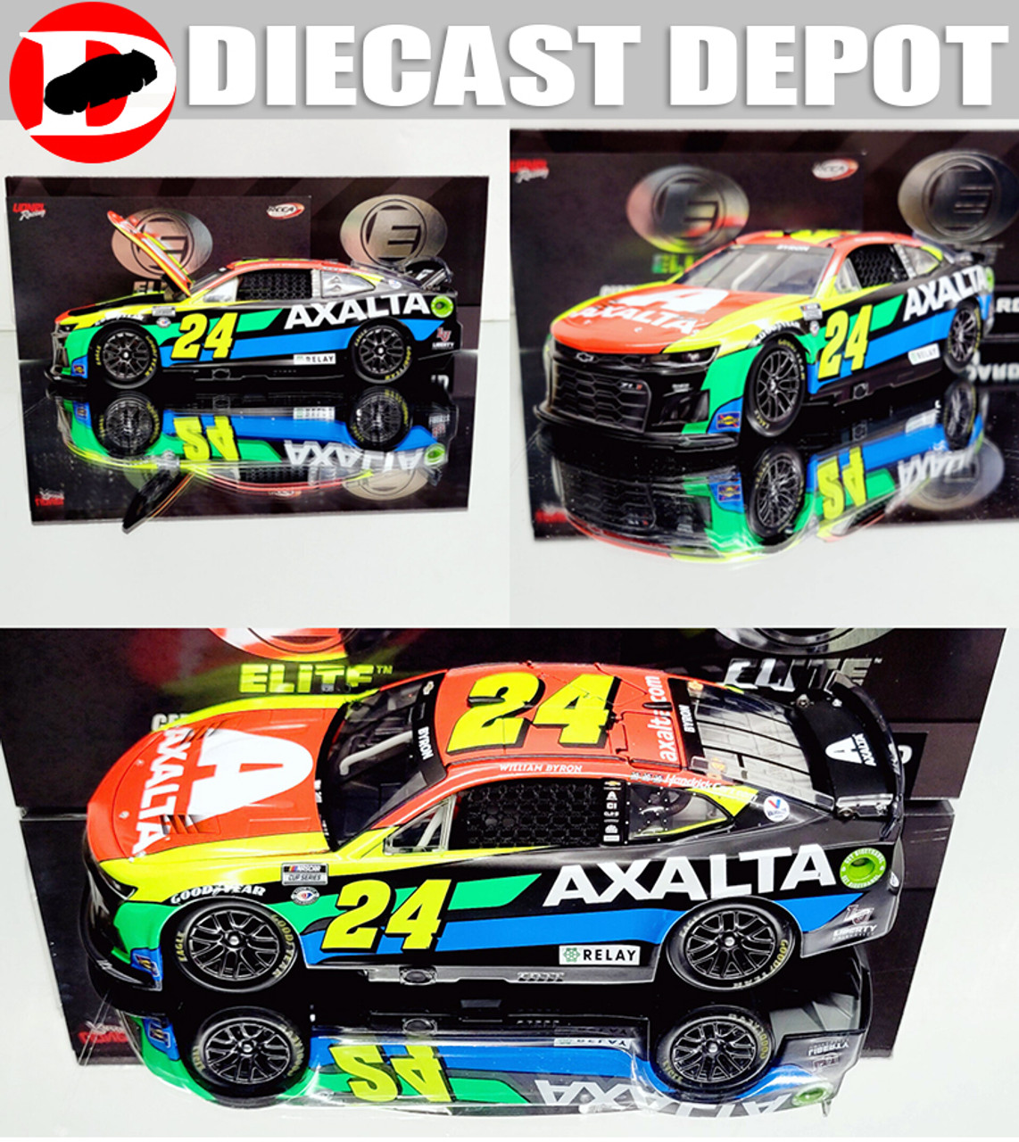 WILLIAM BYRON 2023 AXALTA #24 CAMARO 1/24 ELITE SERIES DIECAST WILLIAM BYRON 2023 AXALTA #24 CAMARO 1/24 ELITE SERIES DIECAST