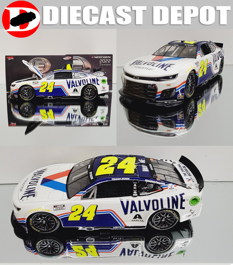 WILLIAM BYRON 2022 VALVOLINE #24 NEXT GEN CHEVY CAMARO 1/24 ELITE