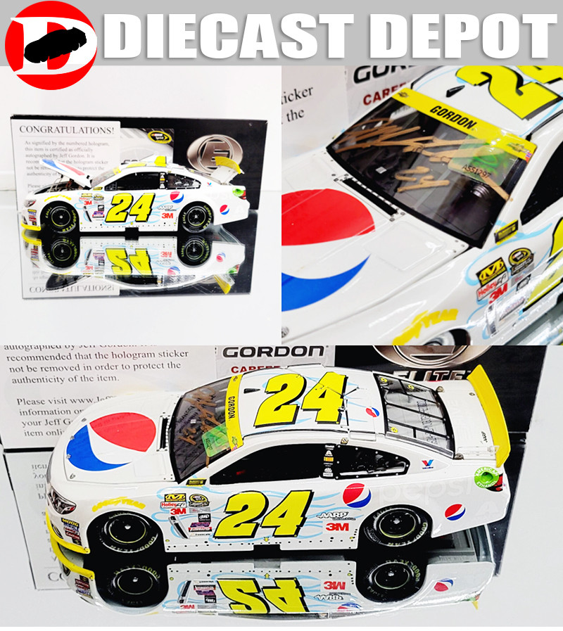 AUTOGRAPHED JEFF GORDON 2015 PEPSI *FAN CLUB EXCLUSIVE* PEARL