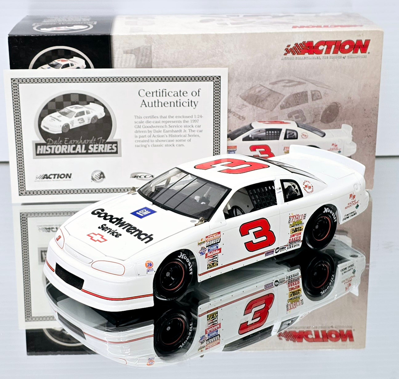 DALE EARNHARDT JR 1997 #3 WHITE GOODWRENCH 1/24 ACTION