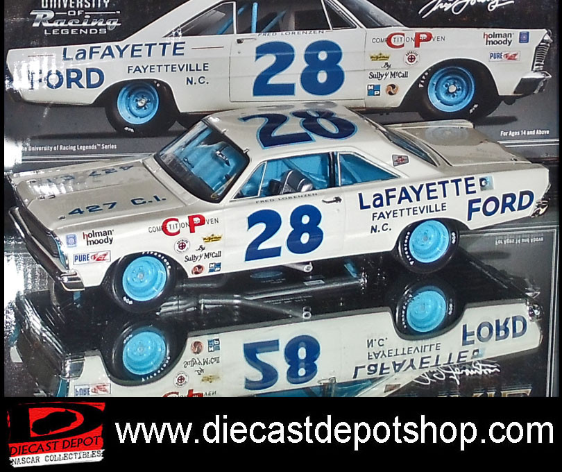 FRED LORENZEN 1965 LAFAYETTE FORD GALAXIE 1/24 UNIVERSITY OF RACING