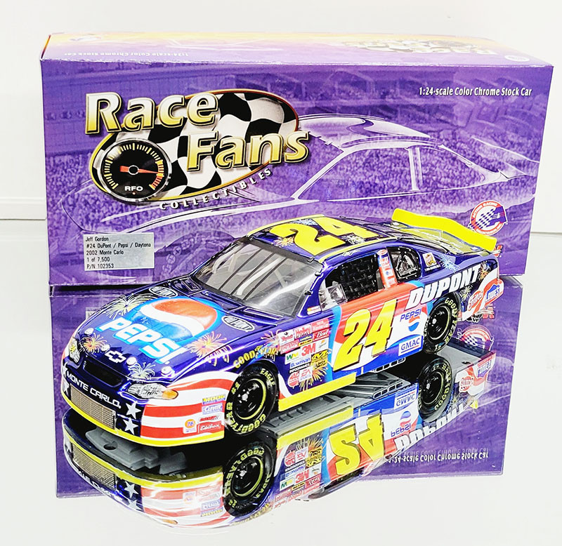 JEFF GORDON 2002 PEPSI DAYTONA COLOR CHROME 1/24 ACTION RACE FANS ONLY