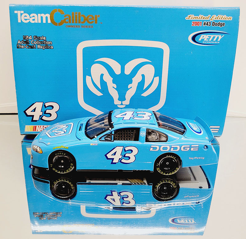 RICHARD PETTY ENTERPRISES 2001 #43 DODGE INTREPID 1/24 TEAM