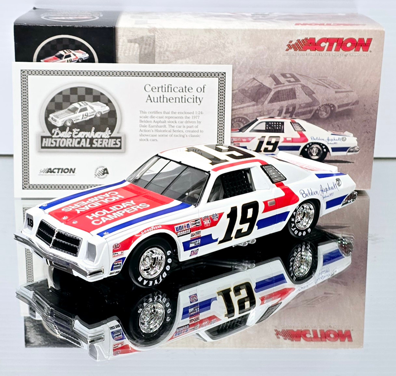 DALE EARNHARDT 1977 BELDEN ASPHALT CHEVY MALIBU 1/24 SCALE