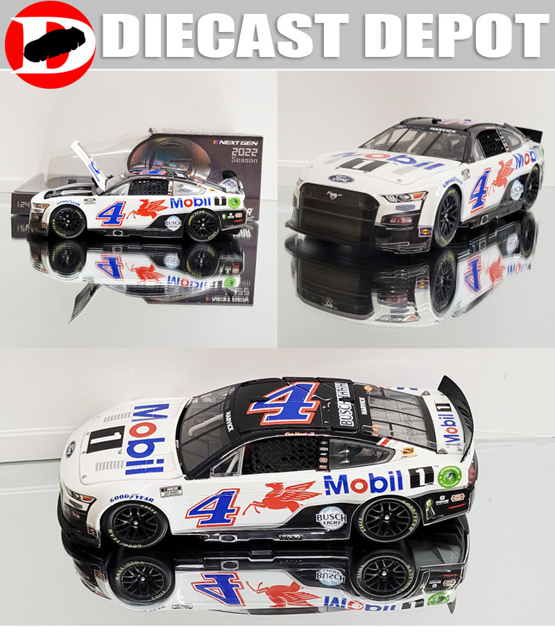 KEVIN HARVICK 2022 MOBIL ONE #4 NEXT GEN MUSTANG 1/24 ELITE SERIES