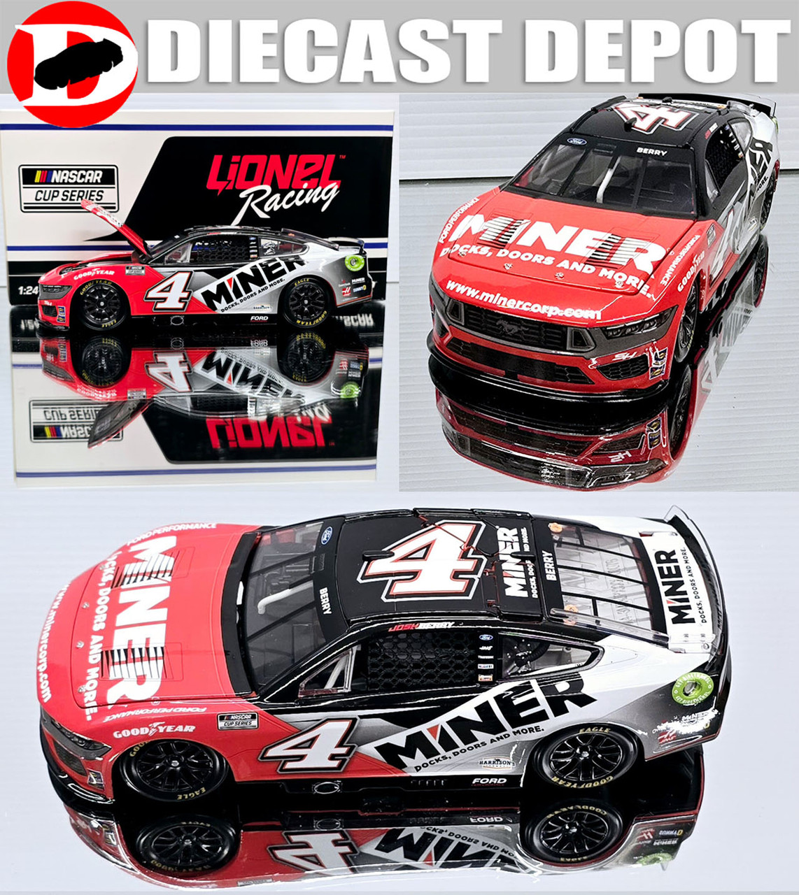 NASCAR ミニカー　FORD 1/24 Yahoo!オークション -「nascar 1／24」の落札相場・落札価格