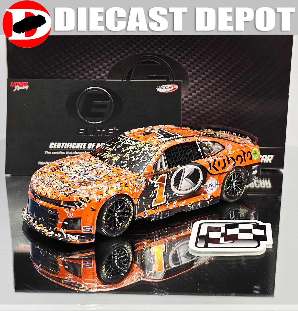 ROSS CHASTAIN 2024 KANSAS WIN RACED VERSION KUBOTA 1/24 ELITE
