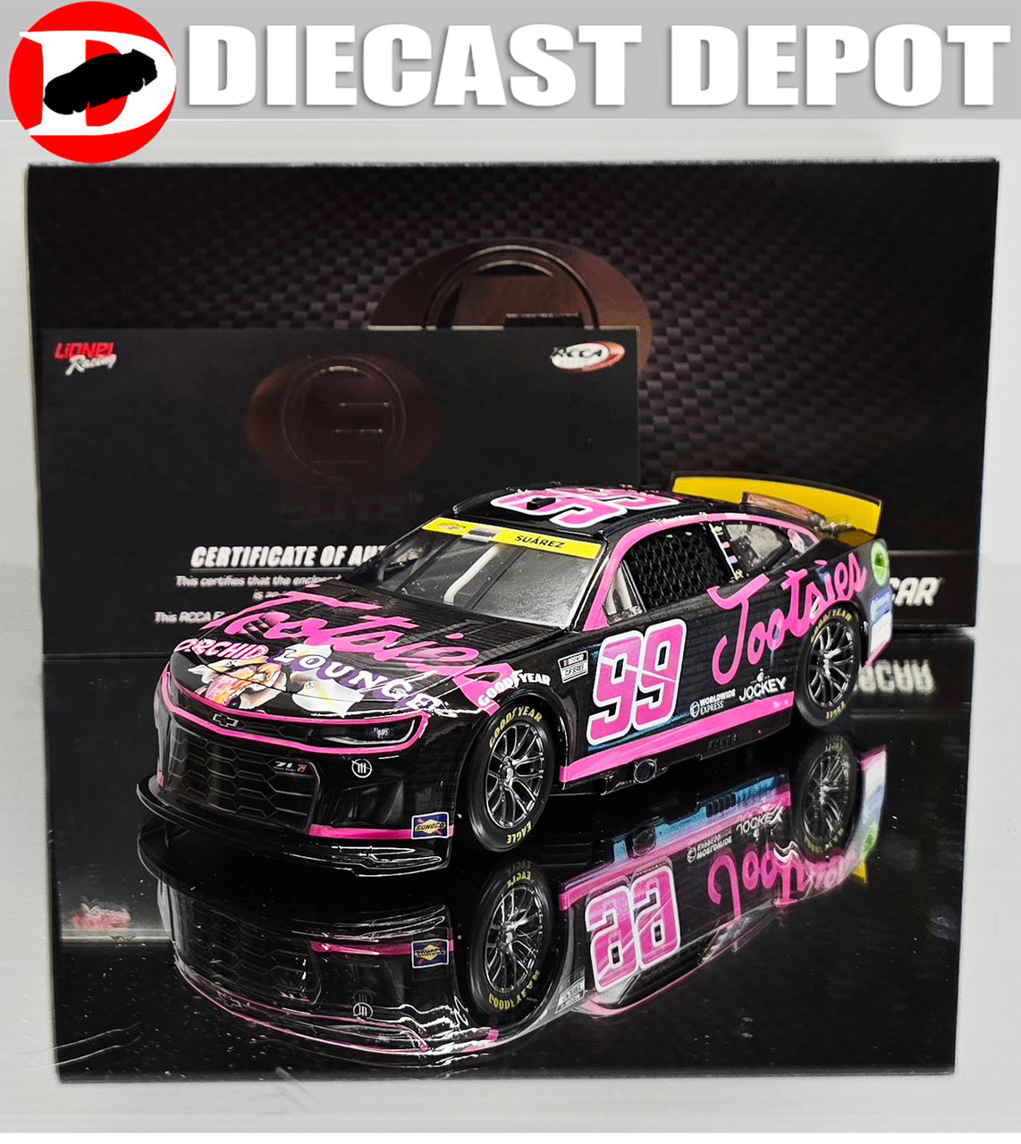 DANIEL SUAREZ 2024 TOOTSIES PINK 1/24 ELITE DIECAST