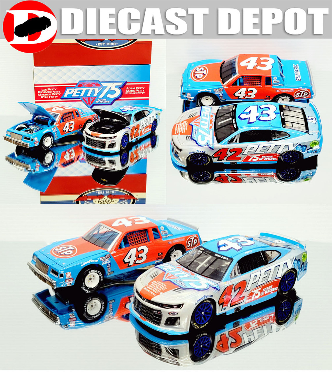 PETTY FAMILY 75 YEARS OF RACING *DIAMOND* 1/24 ARC DIECAST