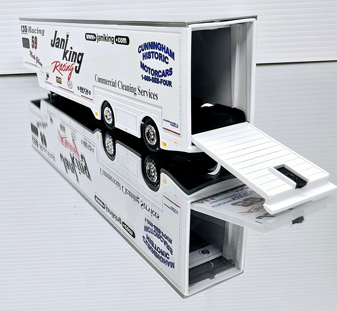 MARK GIBSON JANIKING RACING FEATHERLITE DROP BED TRAILER