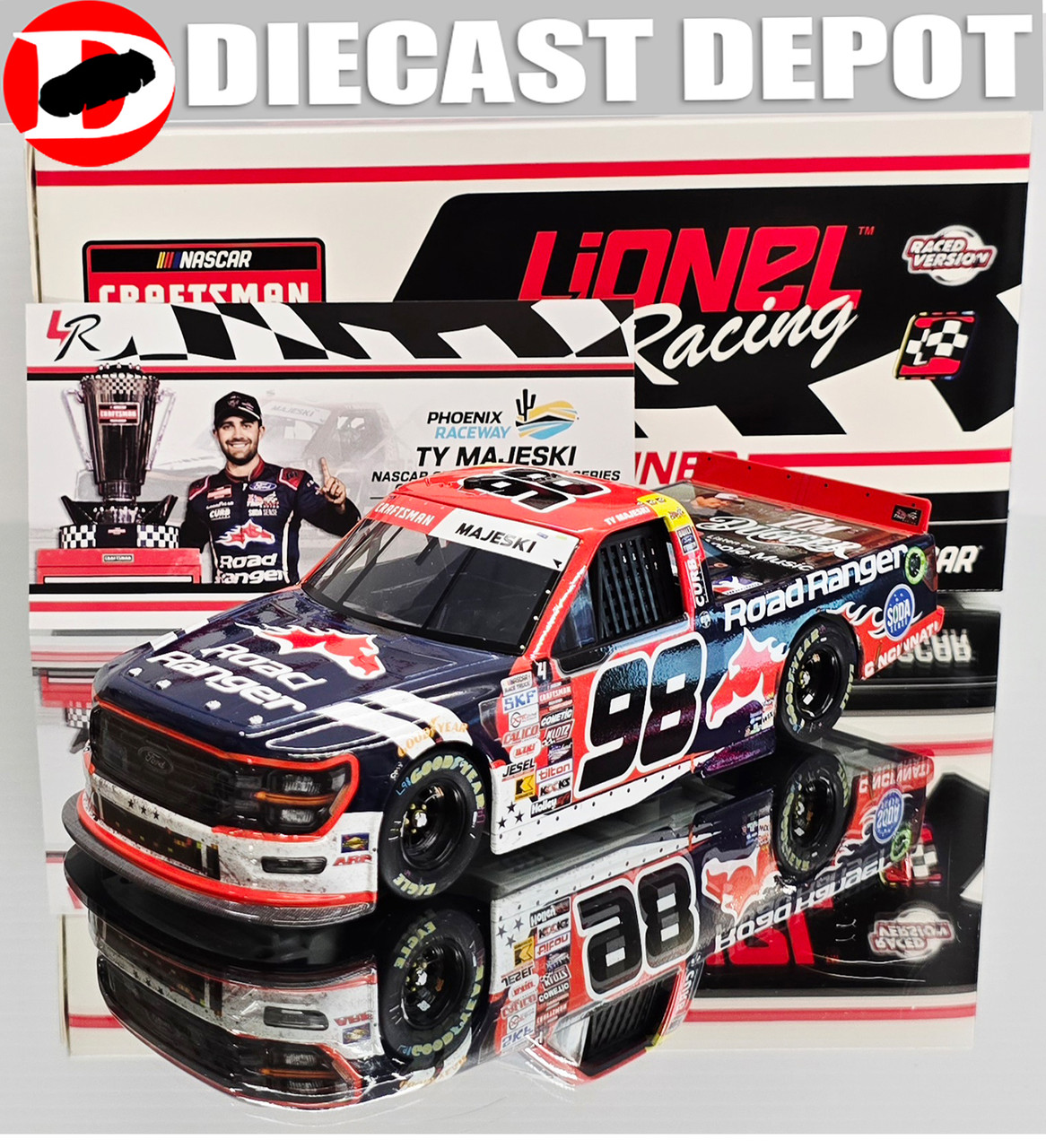 TY MAJESKI 2024 PHOENIX WIN RACED VERSION ROAD RANGER TRUCK 1/24