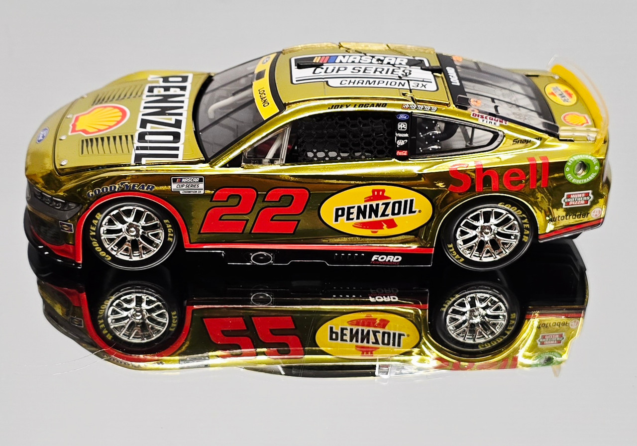 JOEY LOGANO 2024 CUP 3X CHAMPION COLOR CHROME 1/24 ARC DIECAST