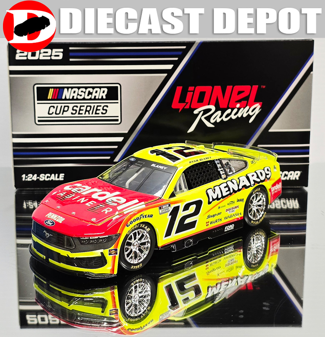 Checkered Flag Sports Ryan Blaney 2023 Menards Uniform Pit Hat Black