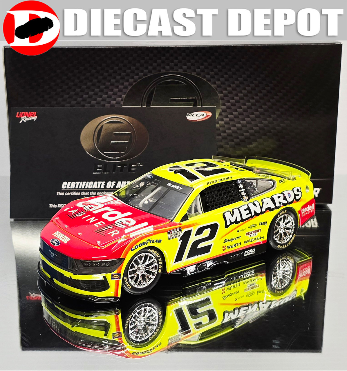 RYAN BLANEY 2025 MENARDS 1/24 ELITE DIECAST