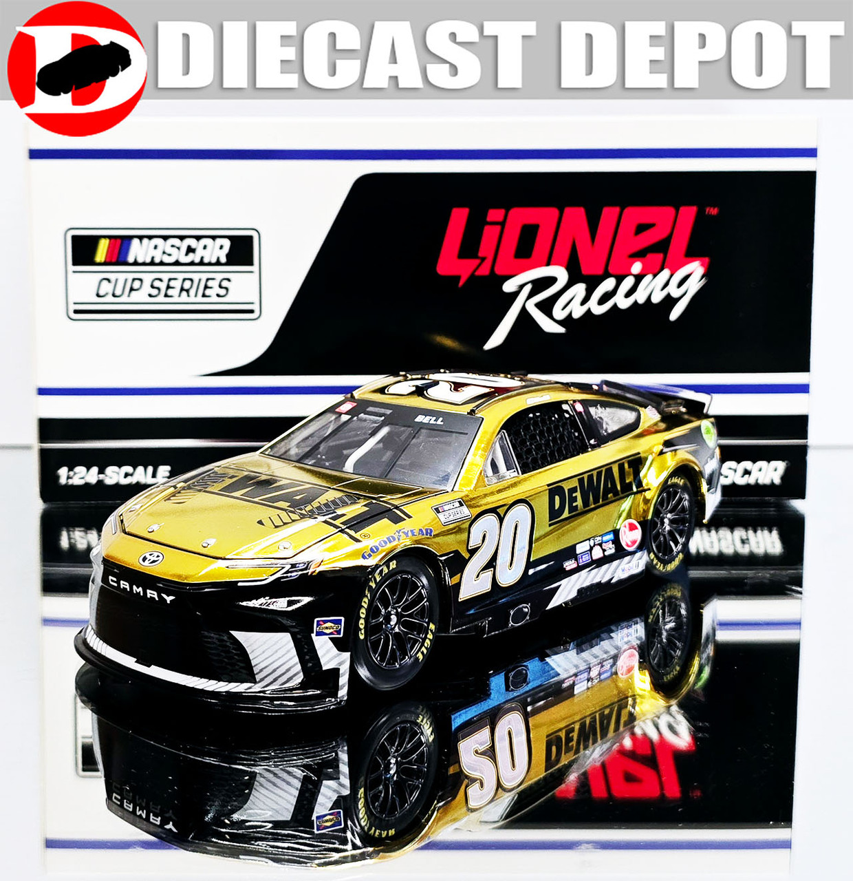 M&M's ホリデーコレクション デビッド・ギリランド 1:24 CHRISTOPHER BELL 2024 DEWALT COLOR CHROME 1/24 ARC DIECAST
