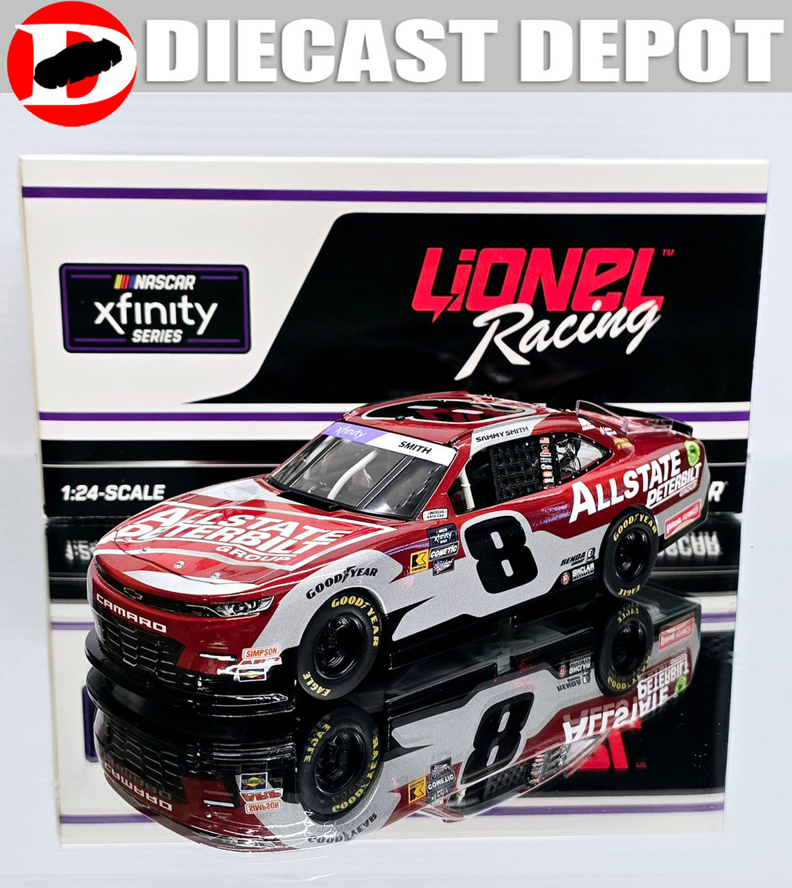AUTOGRAPHED SAMMY SMITH 2024 ALLSTATE PETERBILT GROUP 1/24 ARC