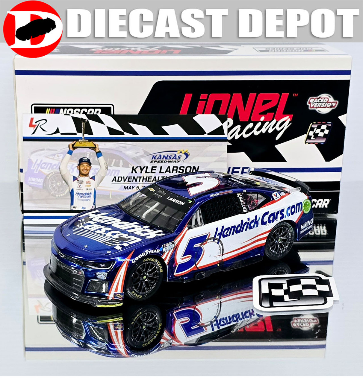 KYLE LARSON 2024 KANSAS RACED VERSION HENDRICKCARS.COM *COLOR
