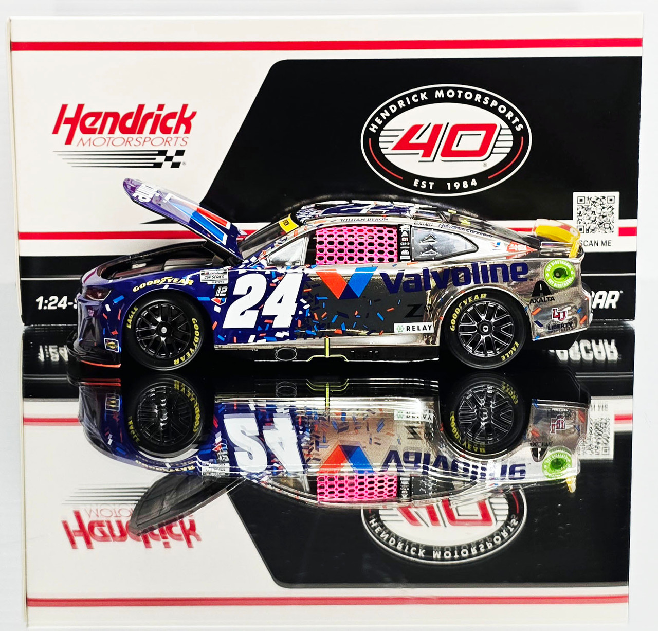 WILLIAM BYRON 2024 VALVOLINE ROVAL COLOR CHROME 1/24 ARC DIECAST
