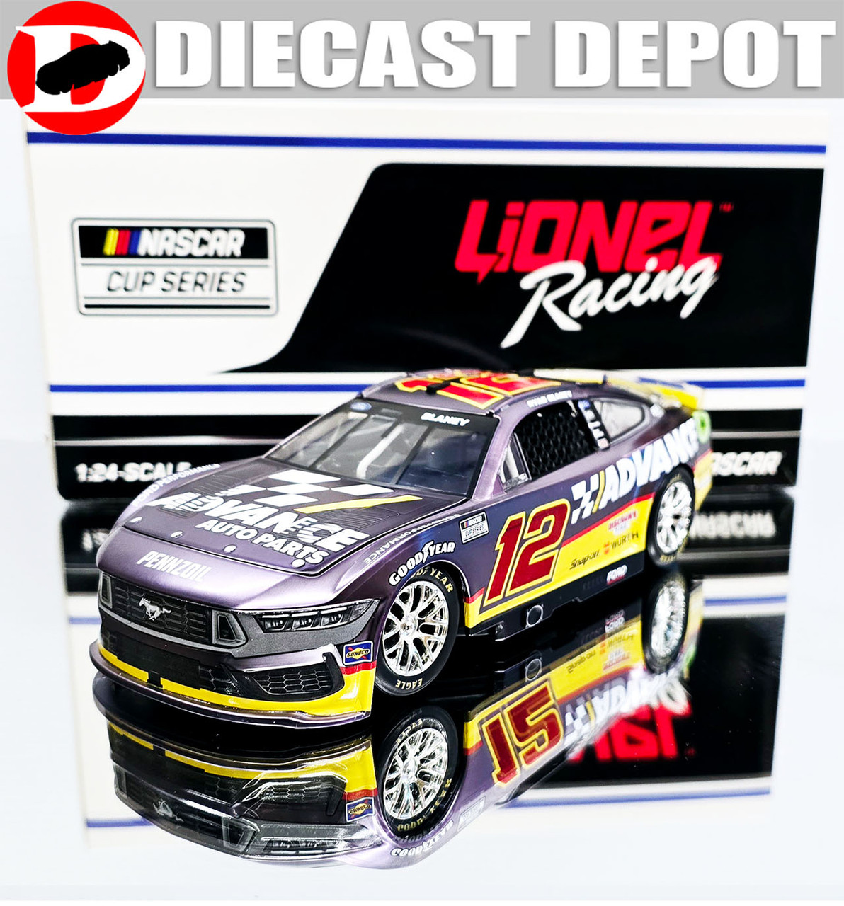RYAN BLANEY 2024 ADVANCE AUTO COLOR CHROME 1/24 ARC DIECAST