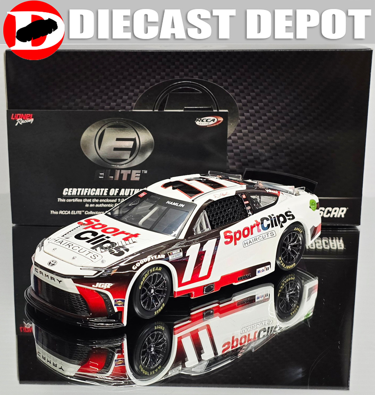 DENNY HAMLIN 2025 SPORTS CLIPS 1/24 ELITE DIECAST