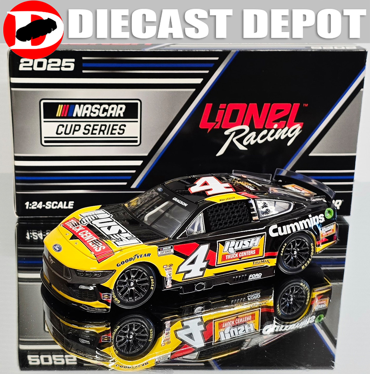 a21/希少/ケーシー・カーン #9 Dodge Dealers トレーラー NOAH GRAGSON 2025 RUSH TRUCK CENTERS 1/24 ARC DIECAST