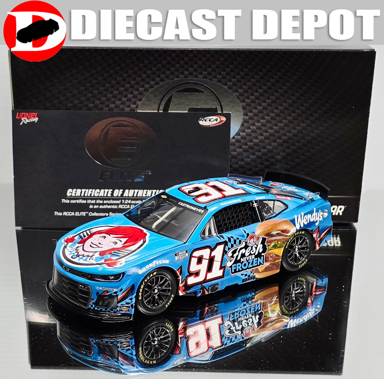 HELIO CASTRONEVES 2025 WENDY'S 1/24 ELITE DIECAST