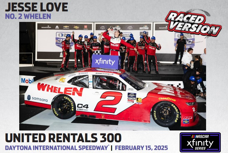 JESSE LOVE JR 2025 DAYTONA WIN RACED VERSION 1/24 ARC DIECAST