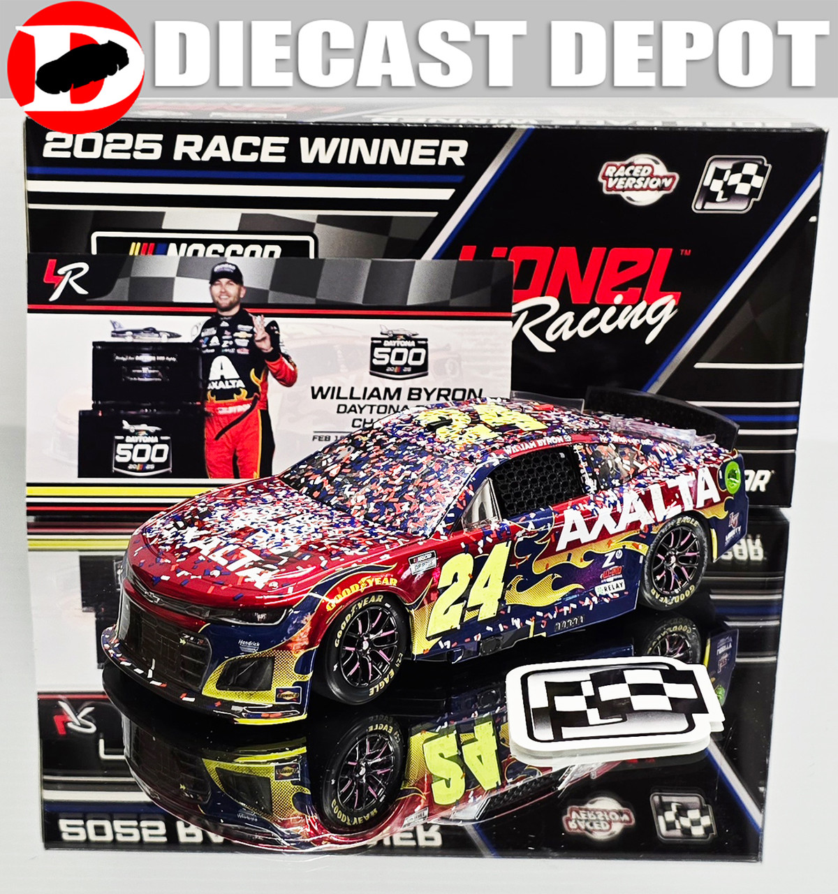 WILLIAM BYRON 2025 DAYTONA 500 WIN RACED VERSION AXALTA *COLOR