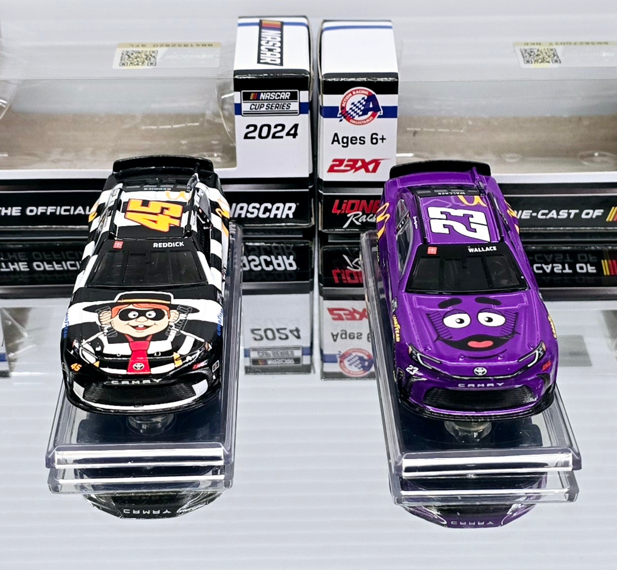 TYLER REDDICK & BUBBA WALLACE 2-CAR COMBO 2024 MCDONALDS