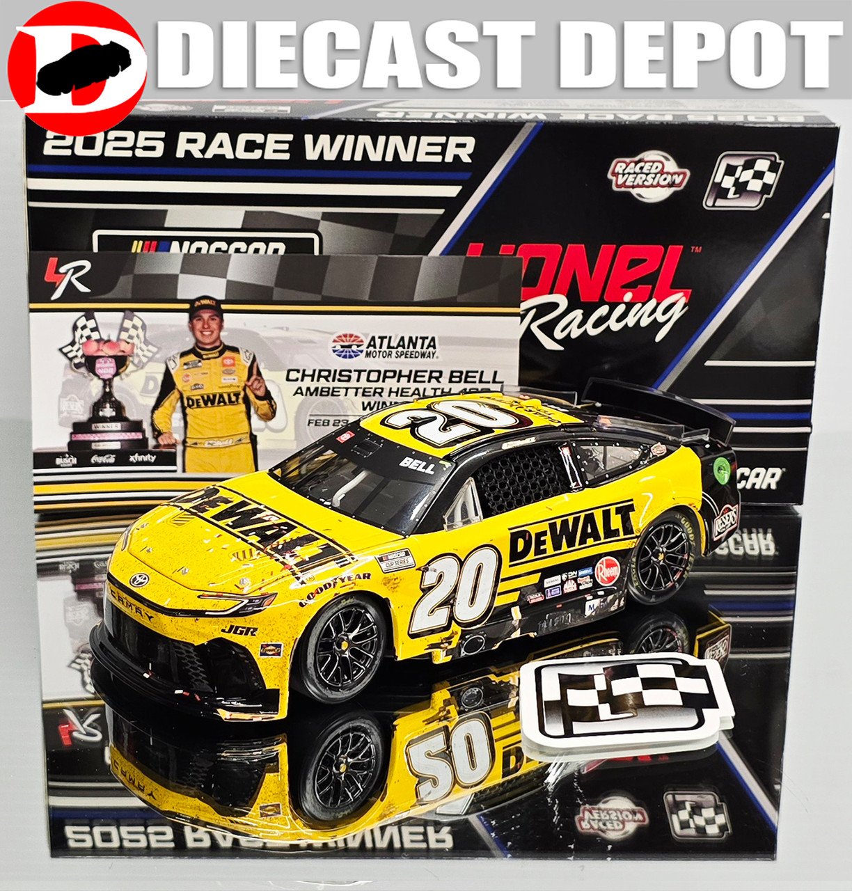 CHRISTOPHER BELL 2025 ATLANTA WIN RACED VERSION DEWALT 1/24 ARC