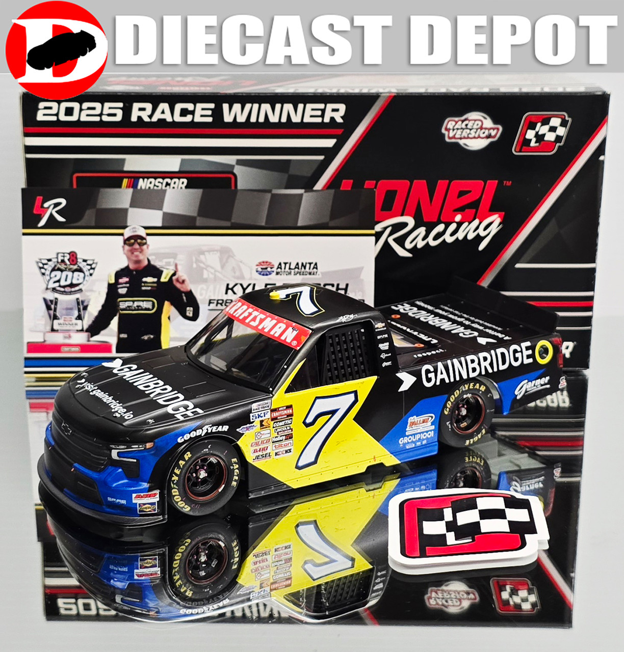 KYLE BUSCH 2025 ATLANTA WIN GAINBRIDGE RACED VERSION TRUCK 1/24