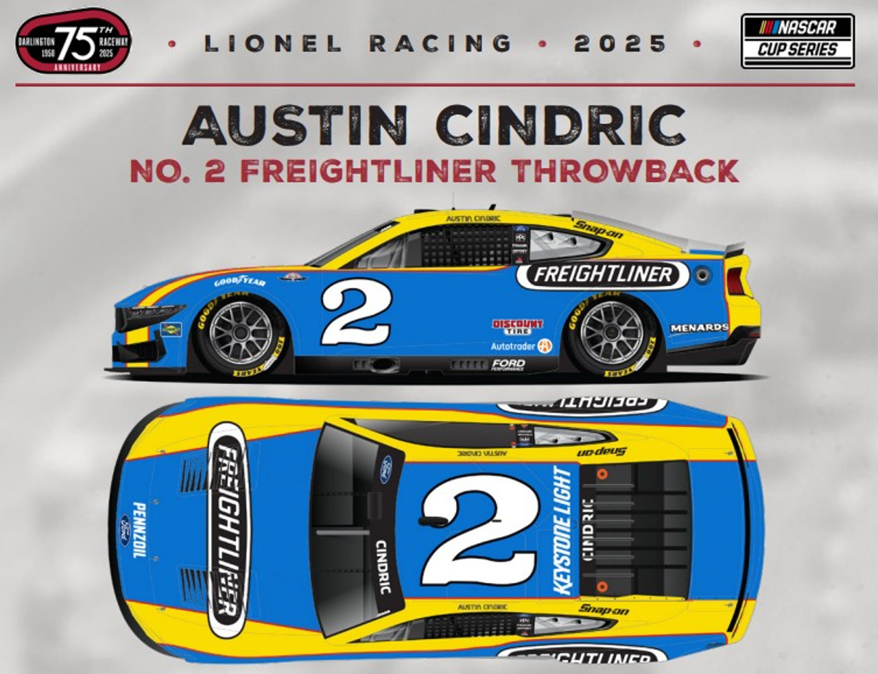 AUSTIN CINDRIC 2025 DISCOUNT TIRE 1/24 ARC DIECAST (ADVANCED