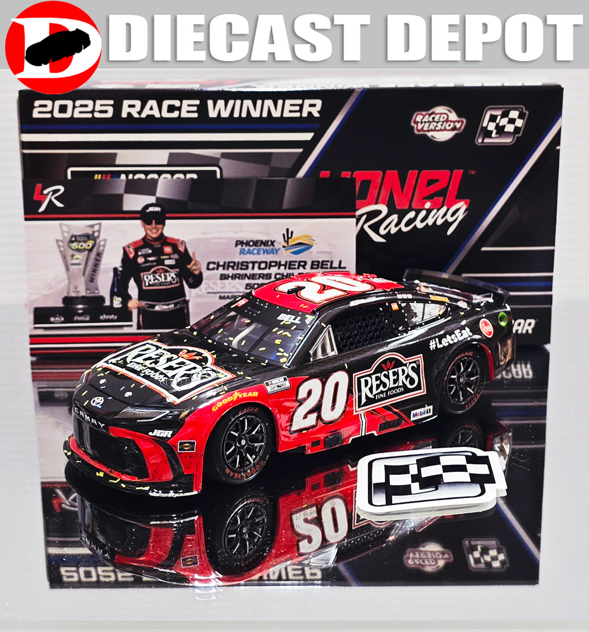 CHRISTOPHER BELL 2025 PHOENIX WIN RACED VERSION RESER'S 1/24 ARC