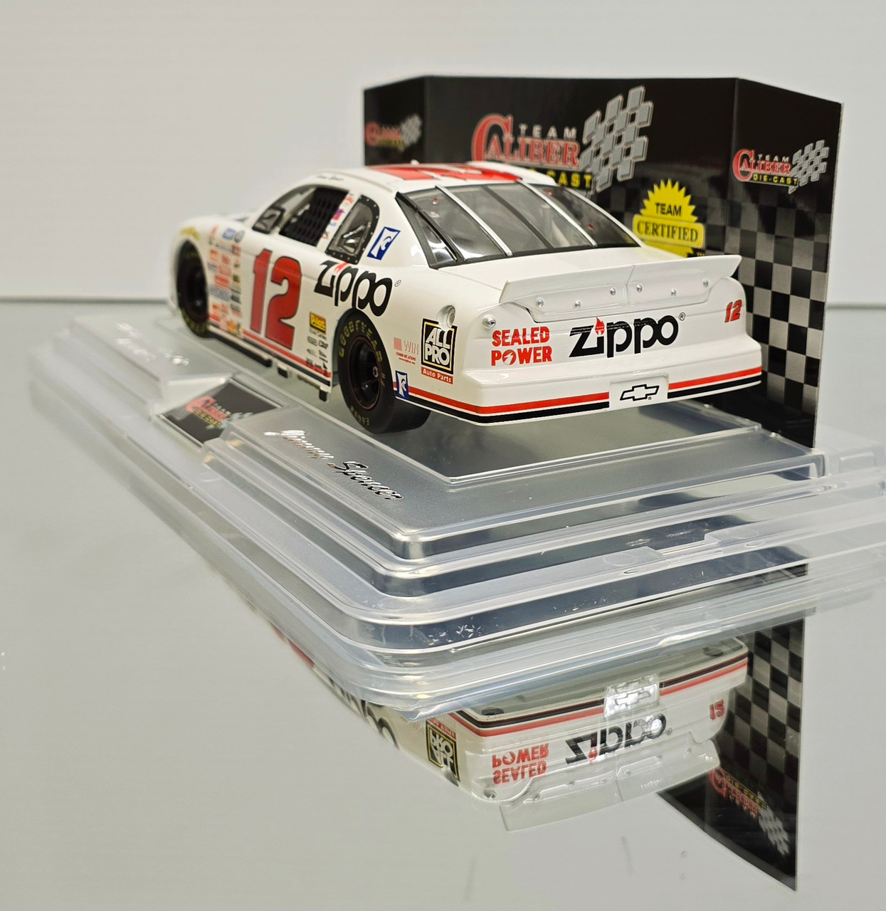 JIMMY SPENCER 1999 ZIPPO FORD TAURUS 1/24 TEAM CALIBER DIECAST