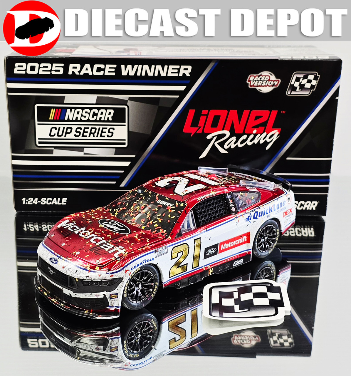 JOSH BERRY 2025 LAS VEGAS FIRST WIN RACED VERSION MOTORCRAFT COLOR