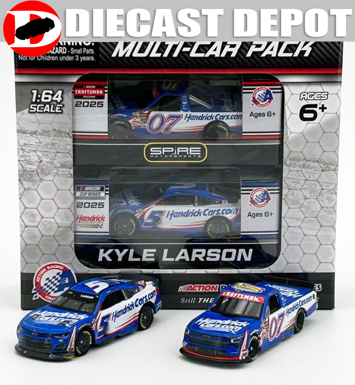 KYLE LARSON 2025 HOMESTEAD WIN RACED VERSION HENDRICKCARS.COM