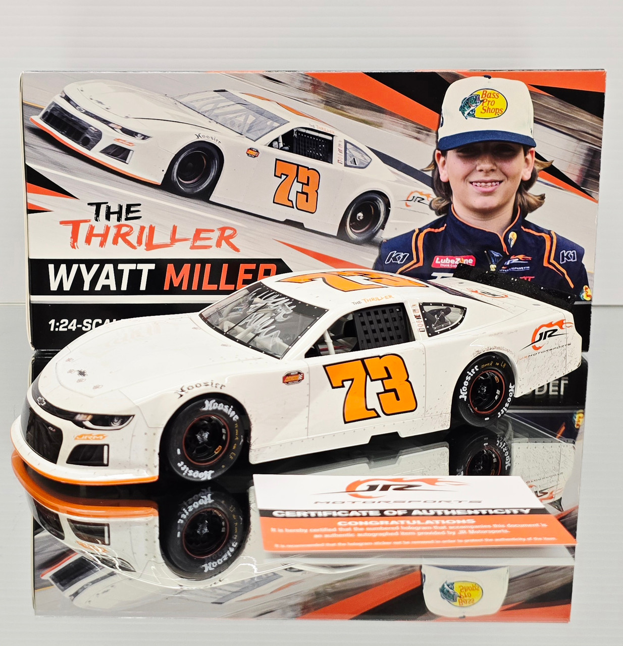 DUAL AUTOGRAPHED WYATT MILLER (DALE JR'S NEPHEW) 2025 HICKORY
